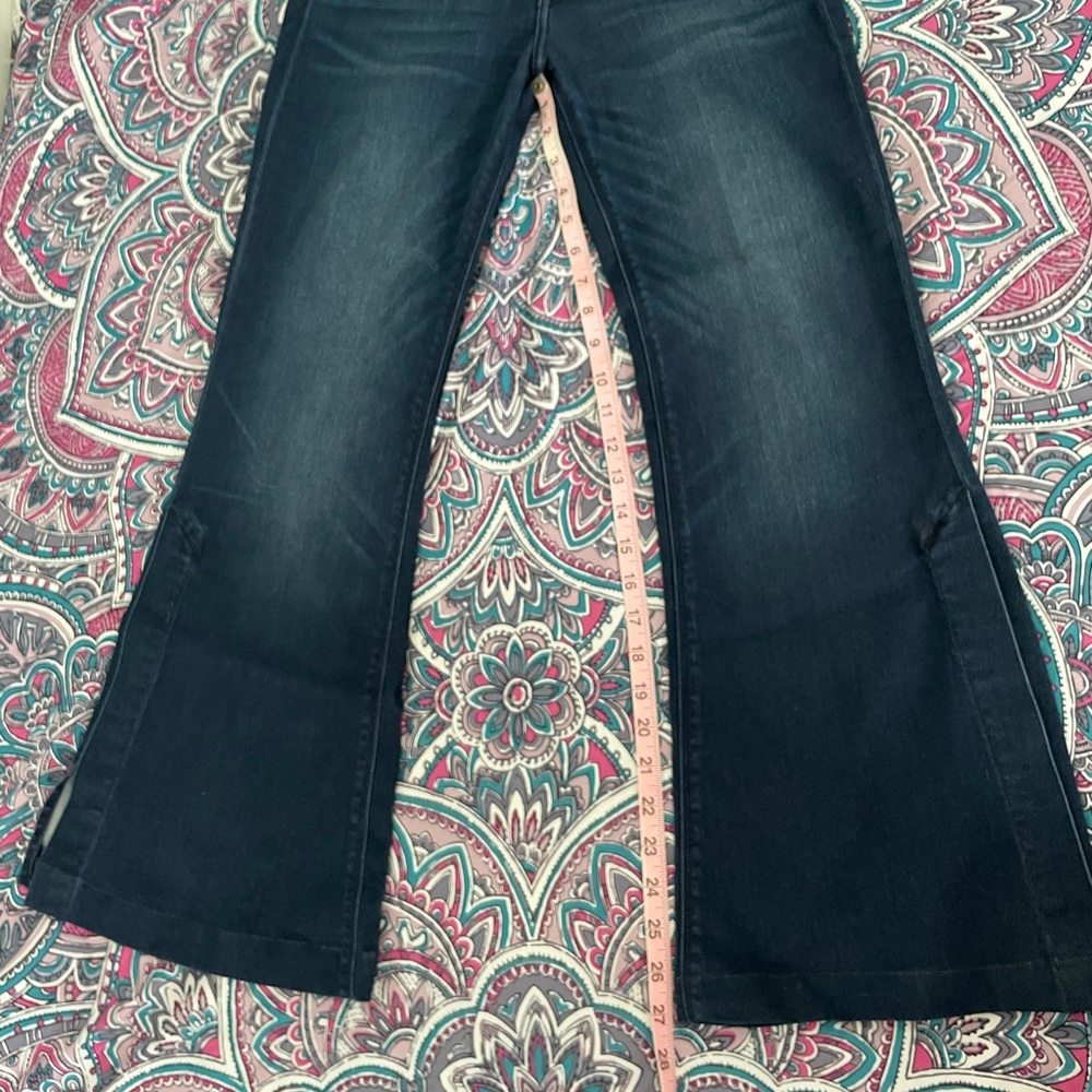 Express bell flare split hem jeans - Picture 8 of 10